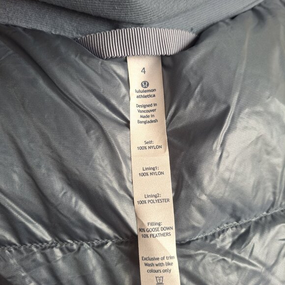 Lululemon Blue Denim Fluffin Awesome Vest Size 4 - Picture 9 of 10